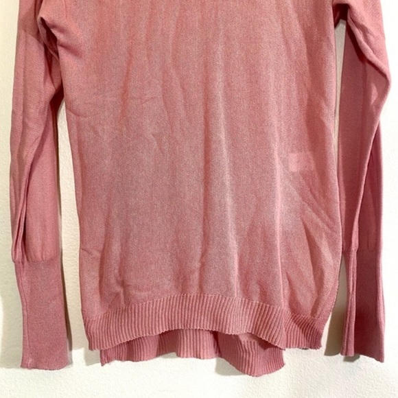 Pink long sleeve cowl neck knitted tunic top. Lightweight. NEW!πΈ - Picture 8 of 15